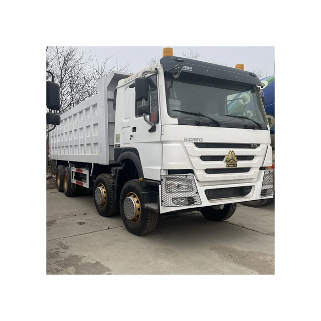 Used SINOTRUK HOWO heavy duty 371 horsepower diesel 8X4 dump truck originally from China