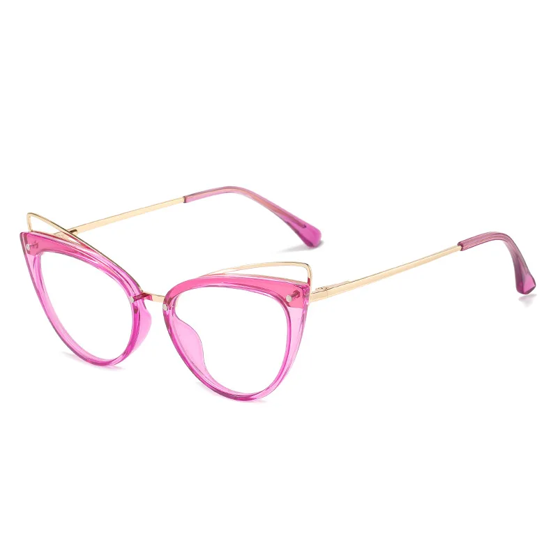 Clear Lens Frame Cat Eye Reading Glasses Female 2024 Trendy Fashion Computer Glasses for Women Optics Eyeglasses Anti Blue Light