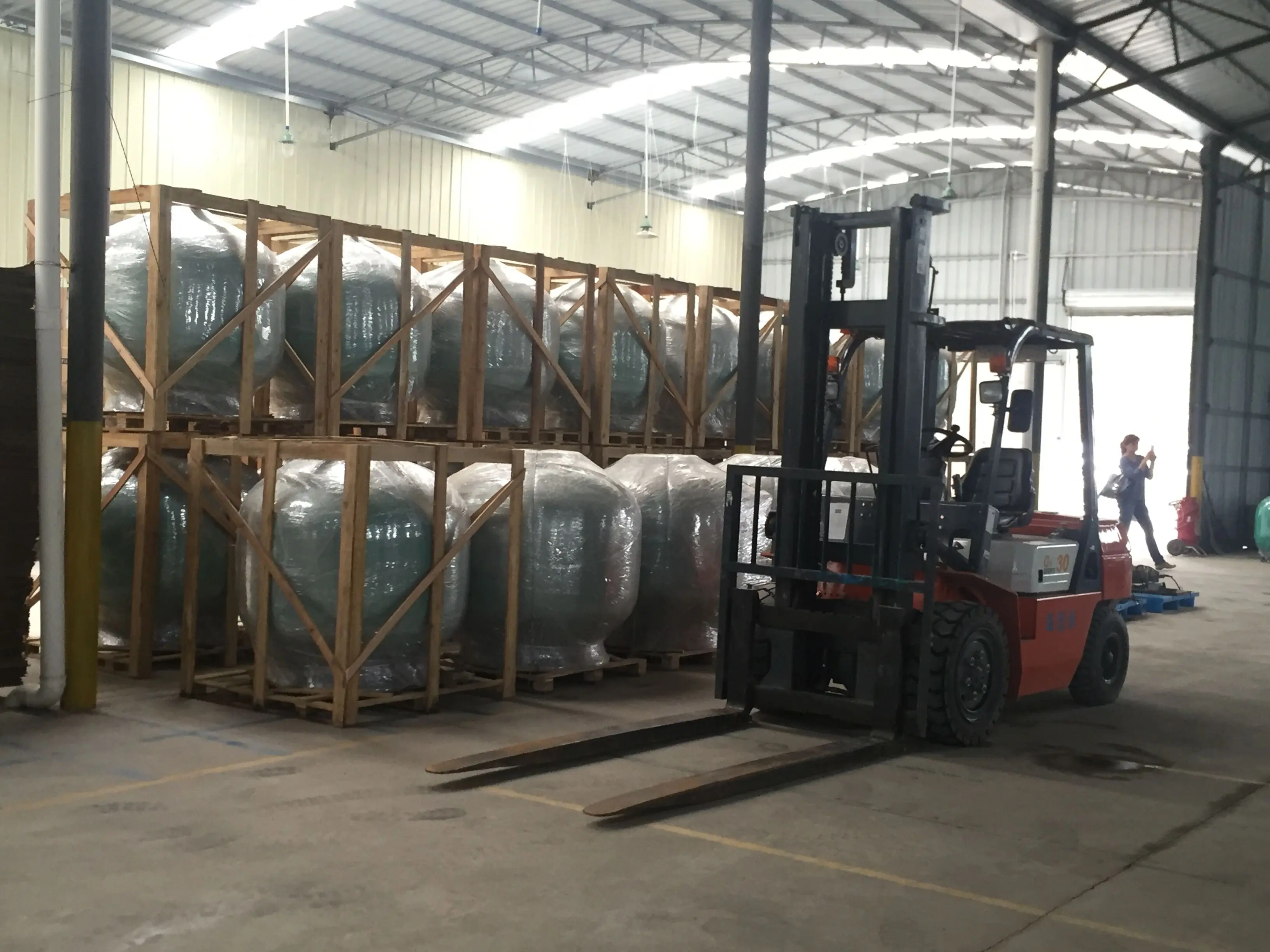 Sand Filter Filtration Pump Combo Fiberglass Automatic Backwash Pool