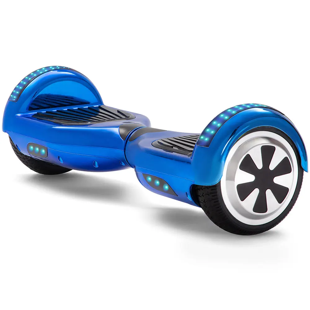 6.5inch Chrome Blue Electric Smart Self Balancing Scooter Balance Board 2 Wheel 