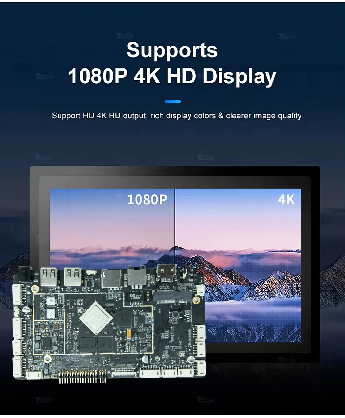 Self-service Ticket Machine Rk3568 Quad-core Motherboard with Pcie 3G/4G PCIE and 1 Ethernet Port