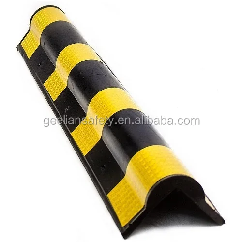 Black & Yellow 1000mm Length Rubber Wall Corner Protector - China Corner  Protector, Corner Guard