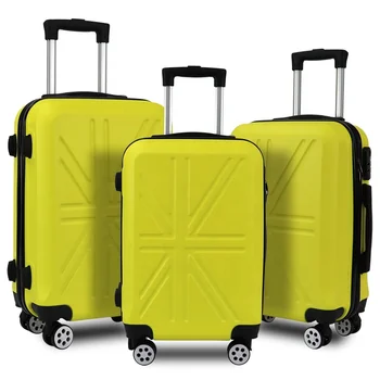 New design ABS luggage set high quality trolley luggage hard shell travel luggage set with large capacity for family travel set
