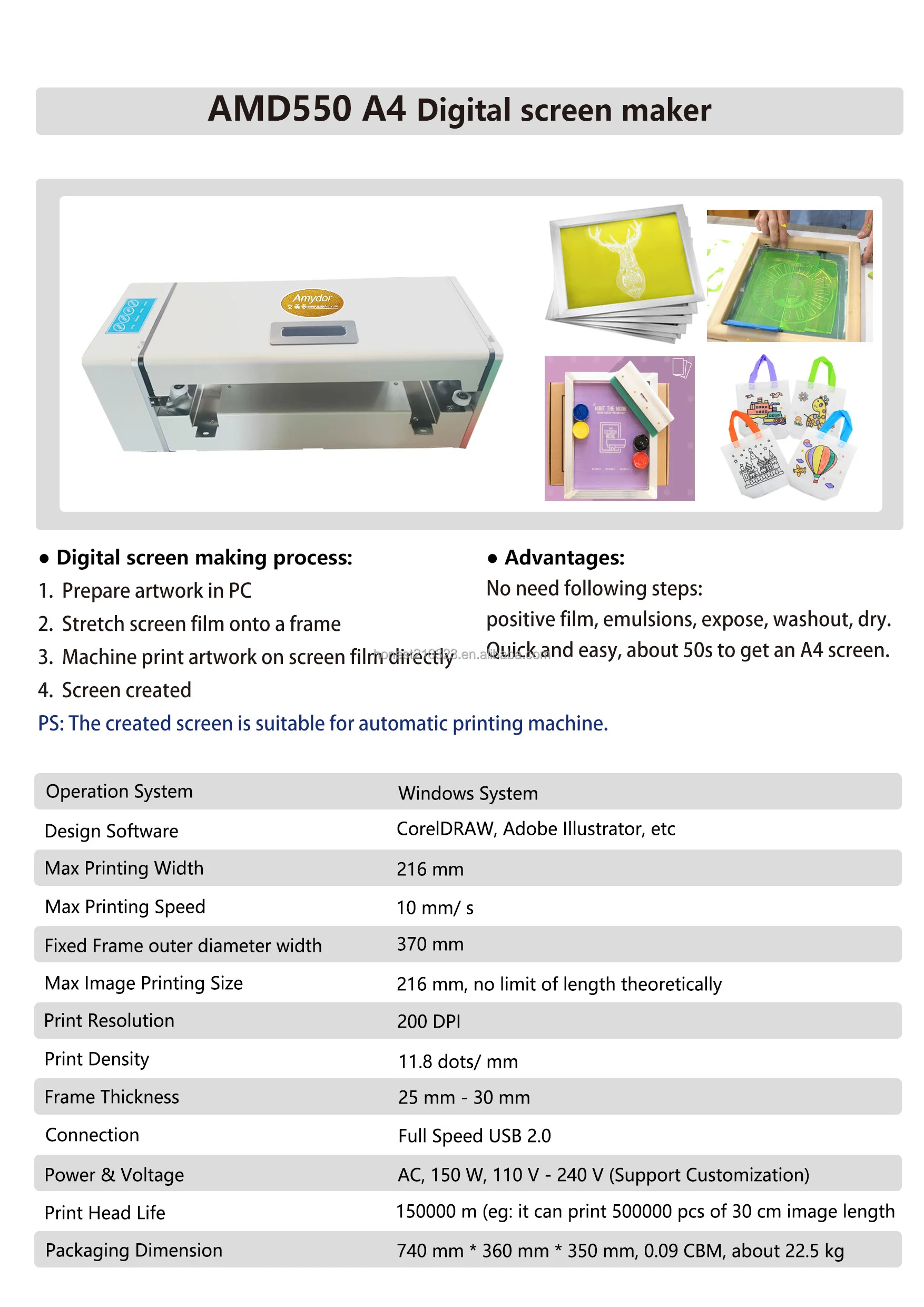 Silk Screen Printing Machine Cloth Screen Plate Making Machine Silk ...