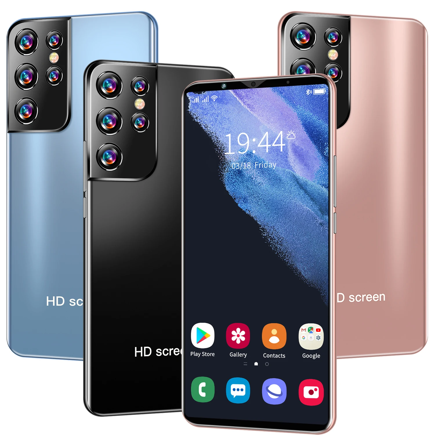 Смартфон S21 Ultra, 6,38 дюйма, 5000 мАч, две sim-карты, 24 + 48 МП, 12 + 512 ГБ