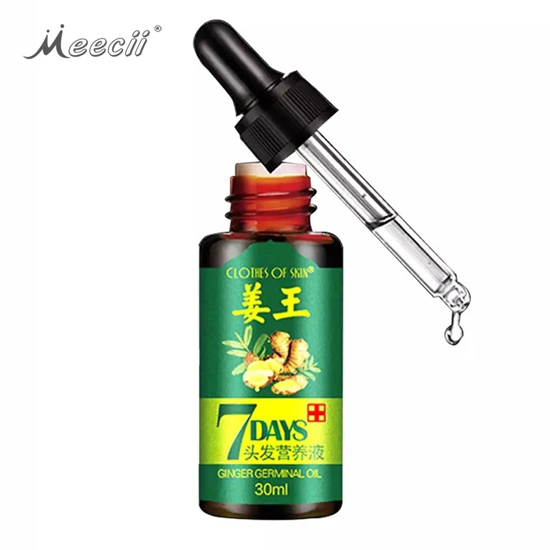 Сыворотка для лечения выпадения волос, эфирное масло для роста волос с имбирем, 30 мл