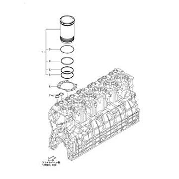 Factory Price for Yanmar 6AYM Engine Liner Assy, Cylinder 748620-01900