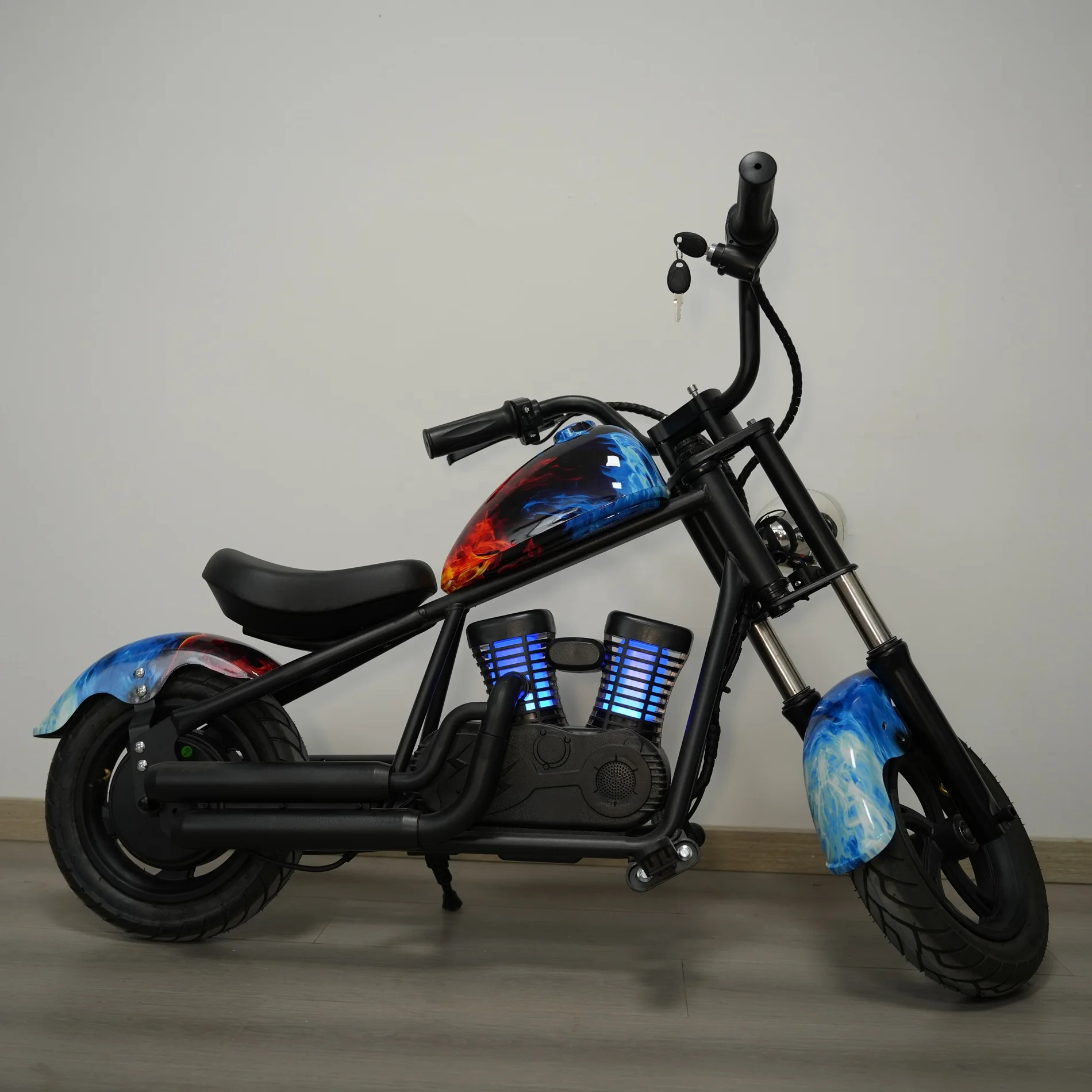 Factory Direct 24V200W Electric Motorcycles for Kids 6-7Km Range Citycoco Scooter for Children