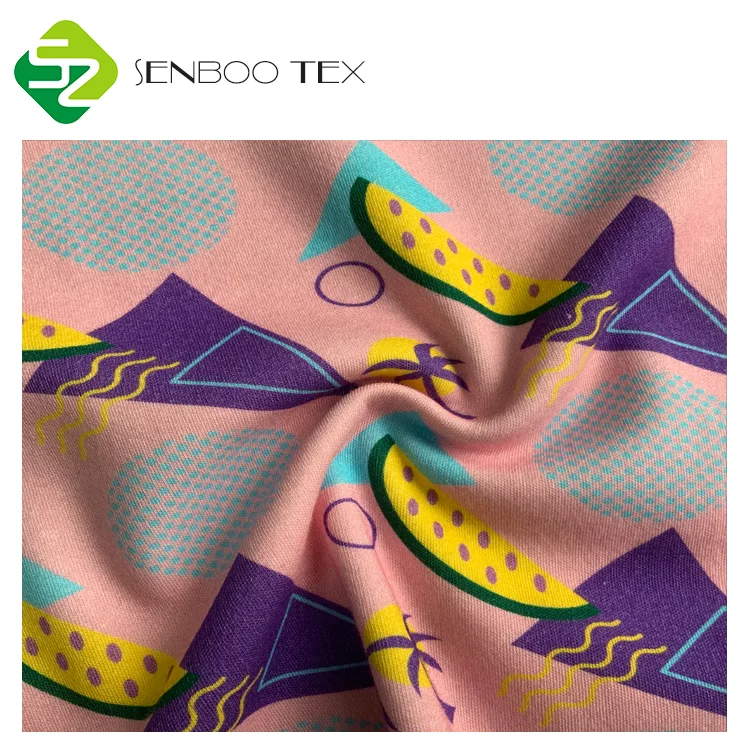 Top quality soft 40S 100% organic cotton interlock fabric for women's sleepwear