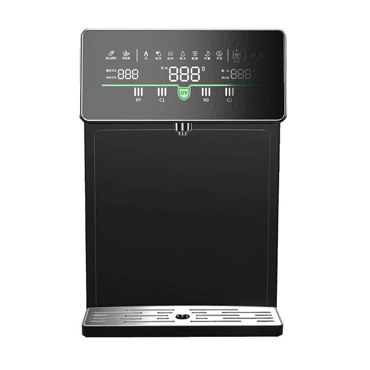 High Quality Counter Top RO Reverse Osmosis Water Dispenser 5L Big Water Tank Modern Cool Design for Household Use