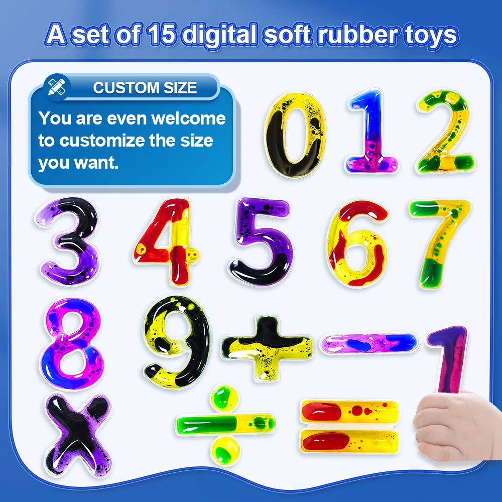 123 Set Moveable Number Learning Educational Sensory Toys Kids Math Numbers Montessori Toys for Toddlers