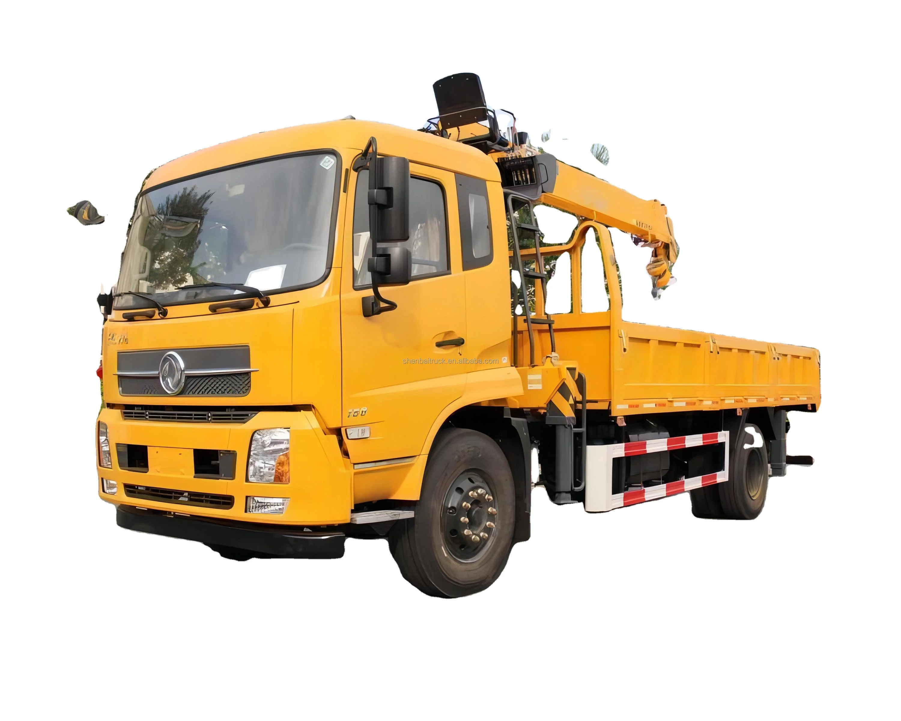 Малогабаритный подъемный кран Dongfeng 4x2 с правым рулем 6 тонн 7 8 гидравлический телескопический