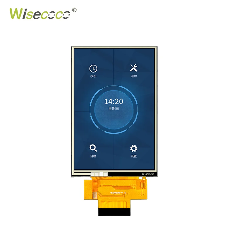 Wisecoco Custom Brightness Mipi Mcu Rgb Spi Lvds Hd Mi Interface Inch Tft