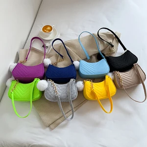 Wholesale Felt Fabric Luxury Ladies Purses and Handbags Bag Women's Cheap Woman Shoulder Hand Bags