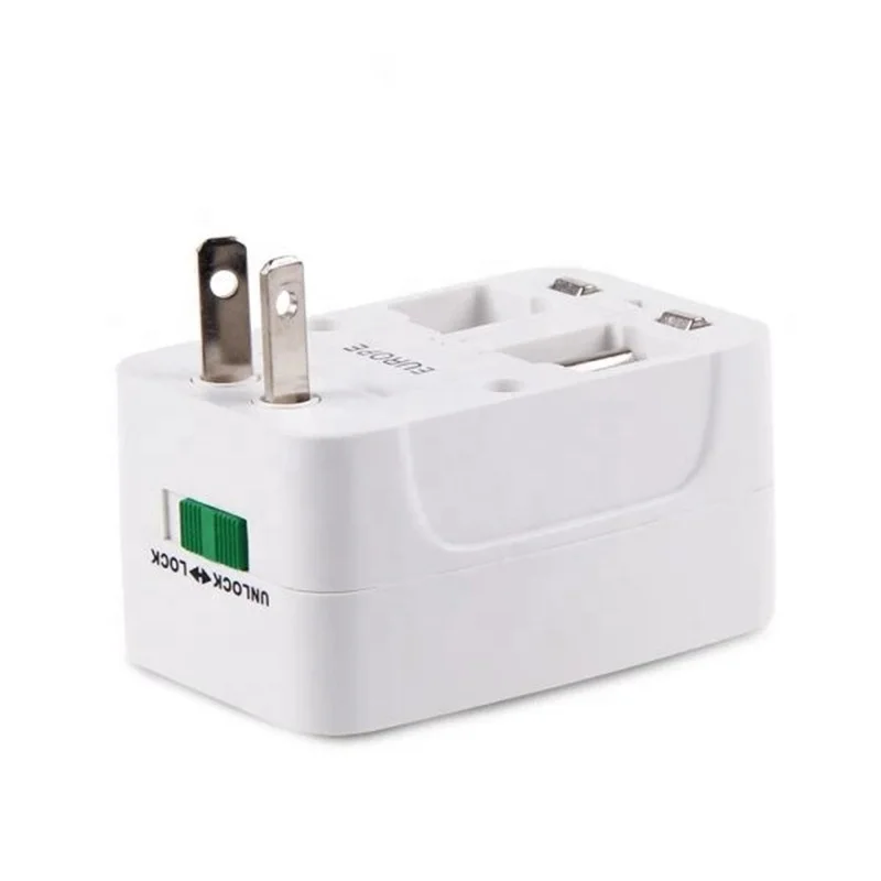 Multifunction Travel Plug Adapter All in One Converter Charger Worldwide Universal US UK AU EU Electrical Power Plug Adapter