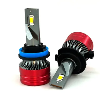 28W Factory Wholesale Car LED Headlight Super Bright H7 Modified Bulb 9005 Built-in Blade Style Spotlight New Condition H1 Shape