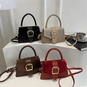 Fashionable Winter New Women's Bag 2026 Vintage Crossbody Bag with Magnetic Buckle Korean square Shoulder Bag