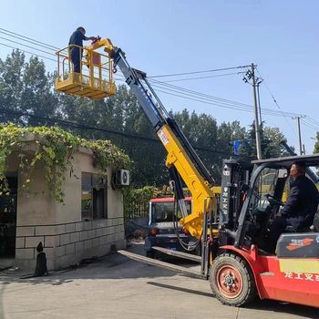China factory price 3t-8 ton Forklift telescopic arm lifting equipment for Forklift Attachment Jib Boom with Crane function