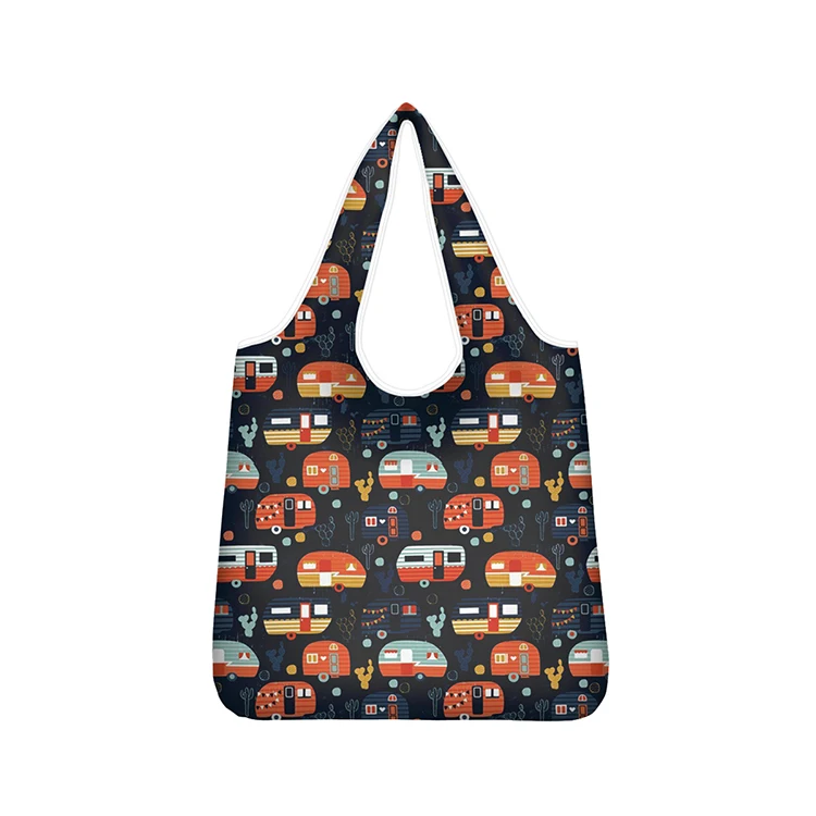 Shopper pieghevole personalizzabile con manico | Da 1,03 €
