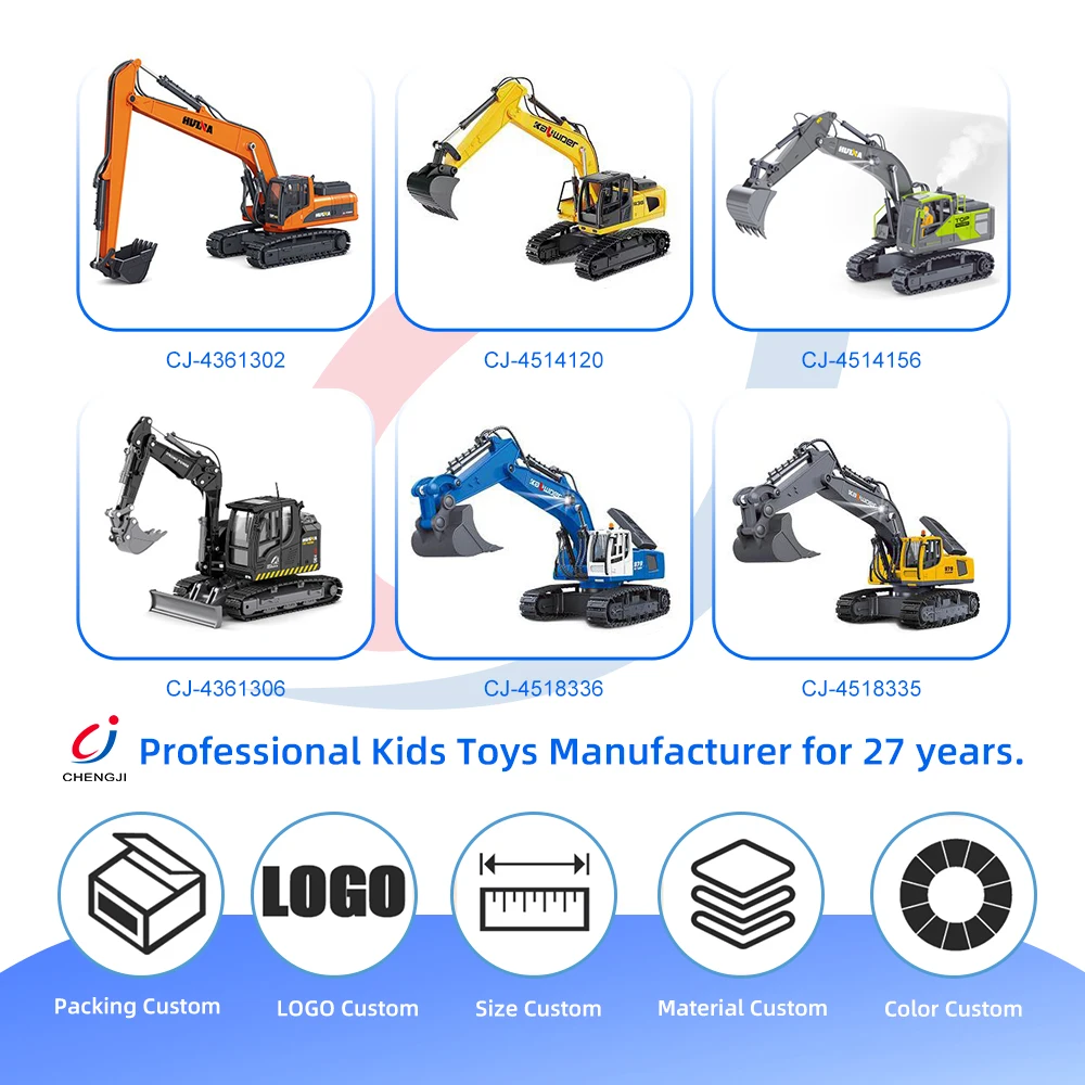 Chengji Kids Engineering Vehicle Model 1/14 Remote Control Alloy Metal Truck Toys Rc Hydraulic Bulldozer for Adult