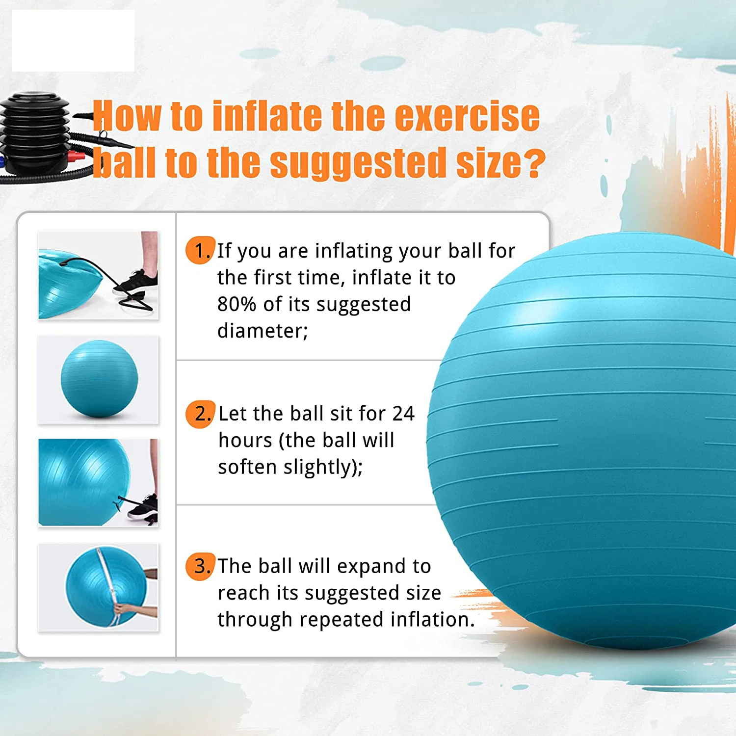 Custom Sized Gym Fitness Balance Exercise Ball Pvc Yoga Ball With Quick Pump Buy Exercise