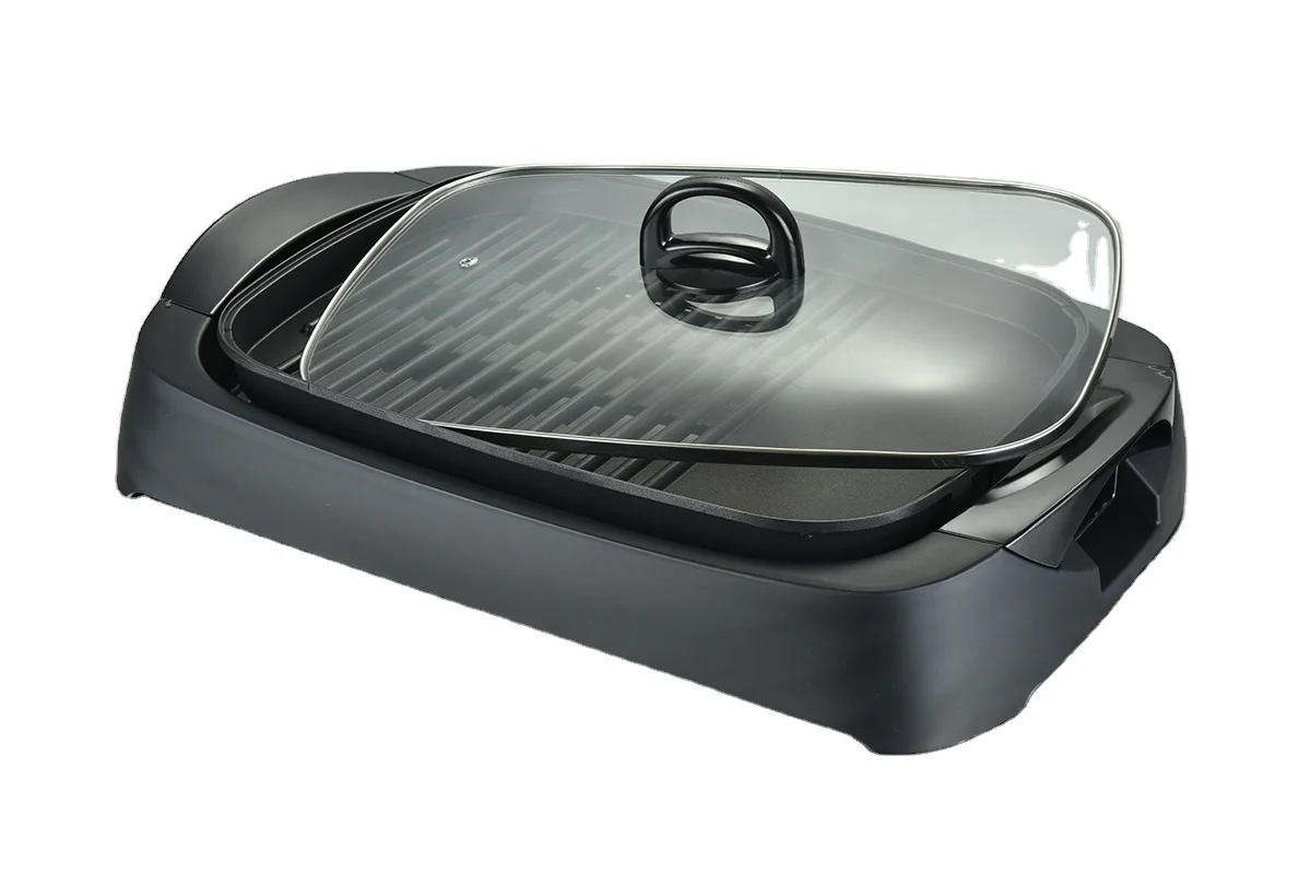Premium Quality Portable Electric Grill 2200w Nonstick Grill Pan With