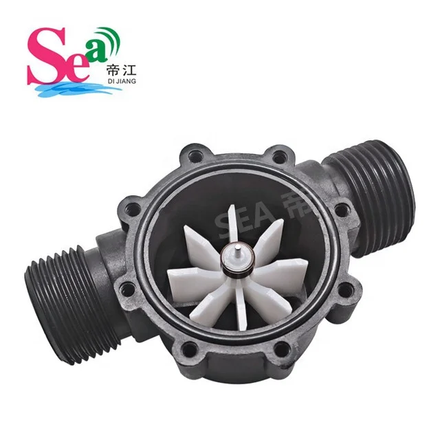 DIJIANG YF-G1 Liquids Flow Sensor Pool Water Counter 2-100LPM DN25  Model Nylon Hall Effect Switch Customized OEM Support