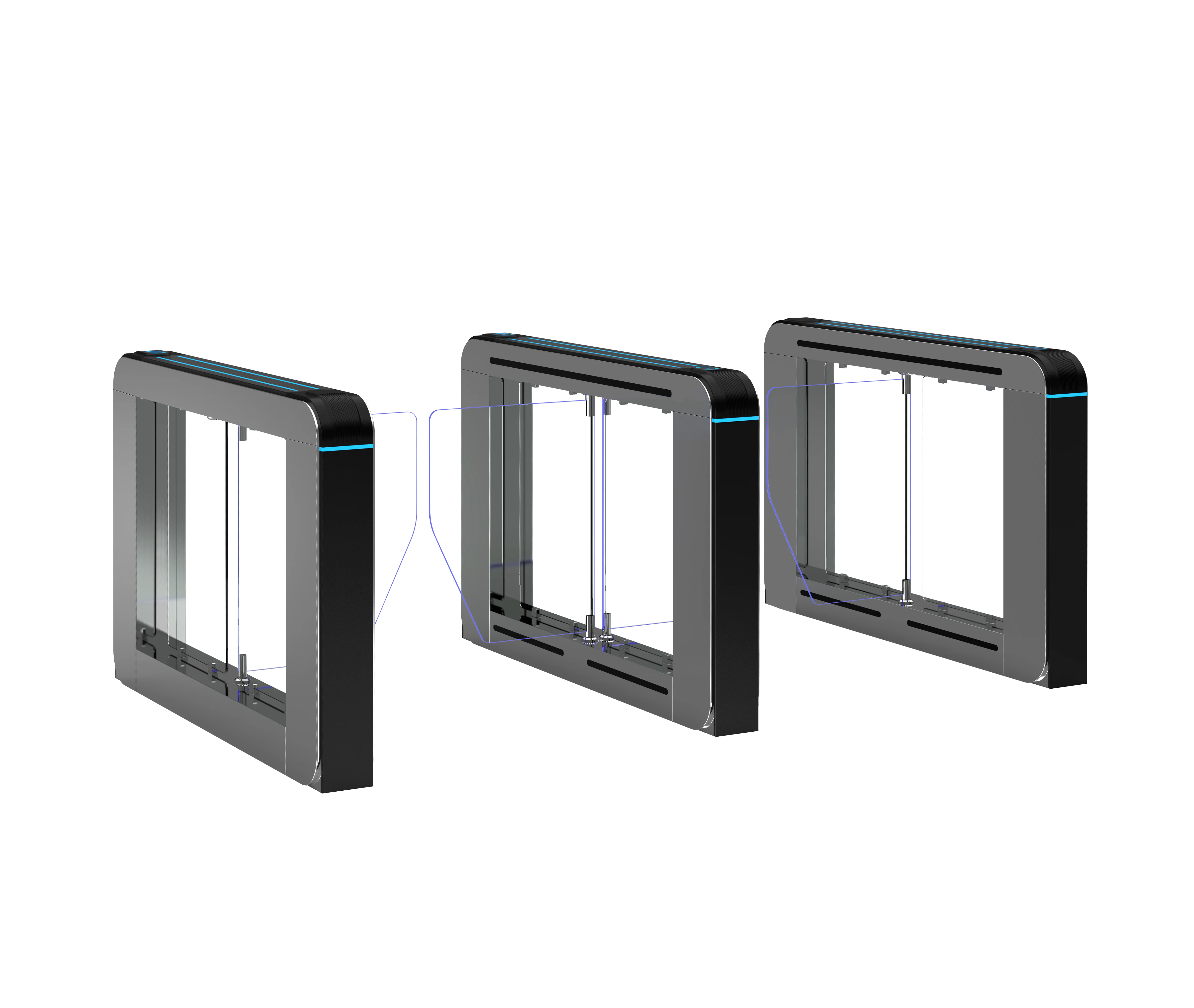 2022 Karsun  New Design Access Control  Swing Barrier Speed Gate for Business Malls and Edifice