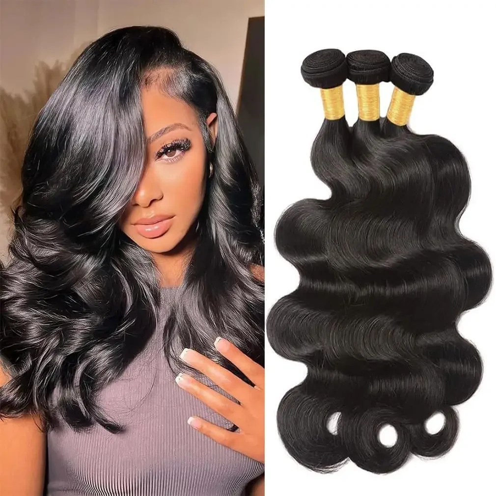 28 32 40 Zoll brasilianische Haarwebart Bundles Body Wave 100 % Echthaar Extensions Bundles Deal für Frauen_voghion.com