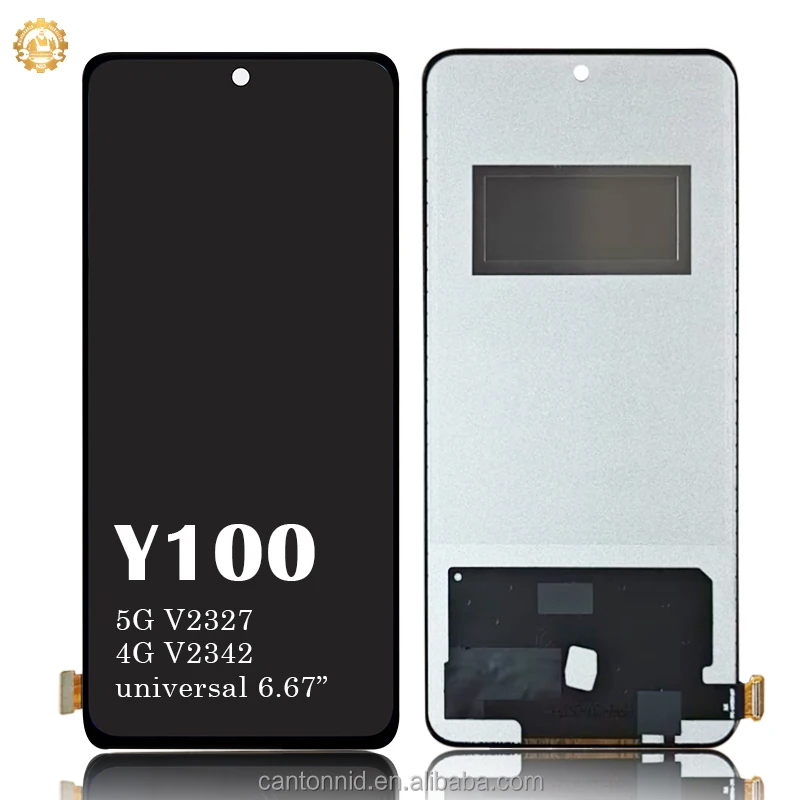 OEM For Vivo Y100 4G 6.67" LCD Display Screen Touch Digitizer Replacement Frame