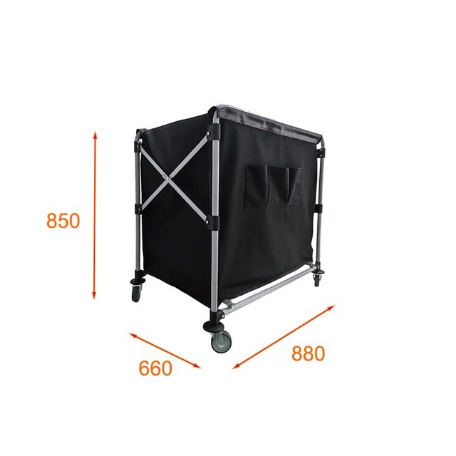 Light Duty 300L Iron Foldable Laundry Cart Customizable Roll Container for Warehouse & Logistic Use Hand Trolleys