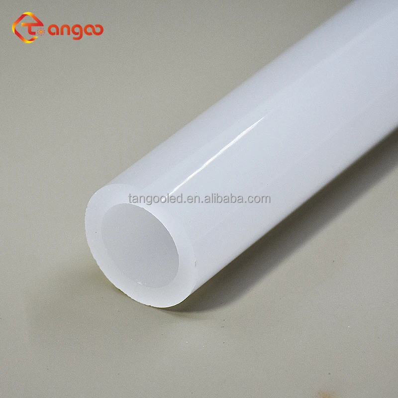 25mm Hot Bending Light Diffusing Acrylic Plastic Pipe Tube Pmma Round Diffuser Cover for Led Wall or Ceiling Light