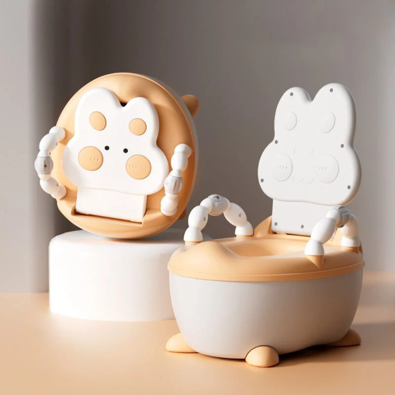 Wanuo Cute Style Rabbit Baby Toilet Baby Potty Training Toilet Non-slip Plastic Baby Toilet Seat