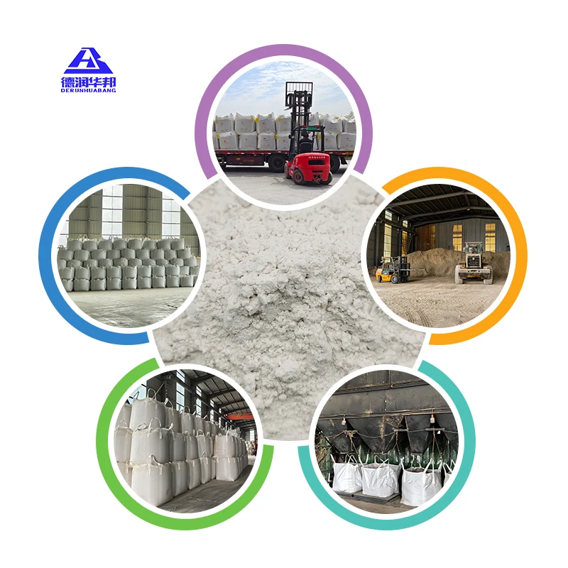 Huabang 100mesh -6000 Mesh مسحوق بنتونيت الصوديوم الأصفر والأبيض مسحوق الطين بنتونيت للاستخدام التجميلي وعلف الحيوانات