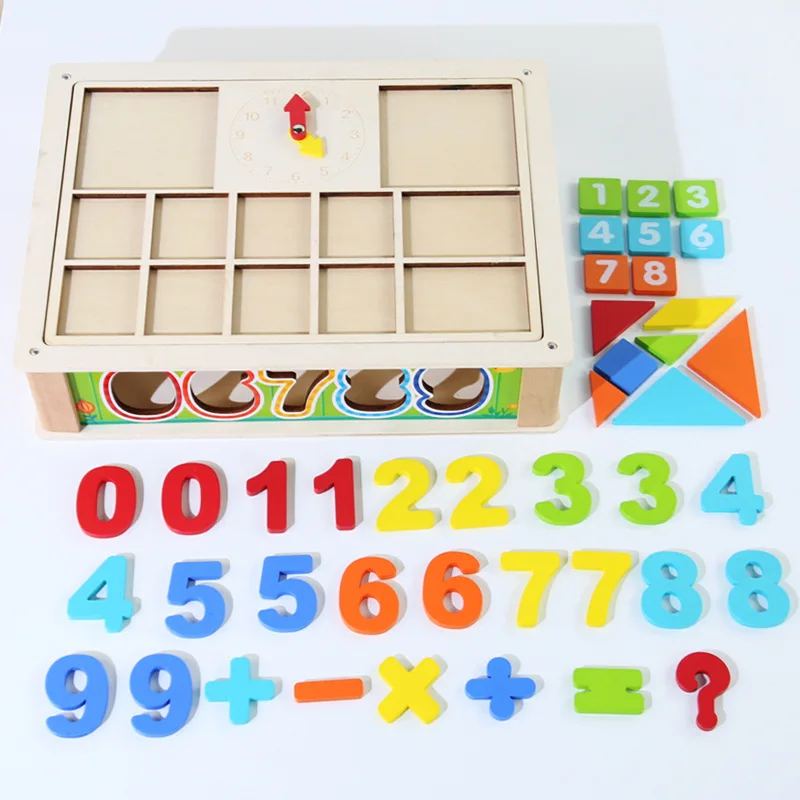 子供用おもちゃ 教育用数字認識 形状マッチングゲーム モンテッソーリ式算数教材 子ども向け学習玩具