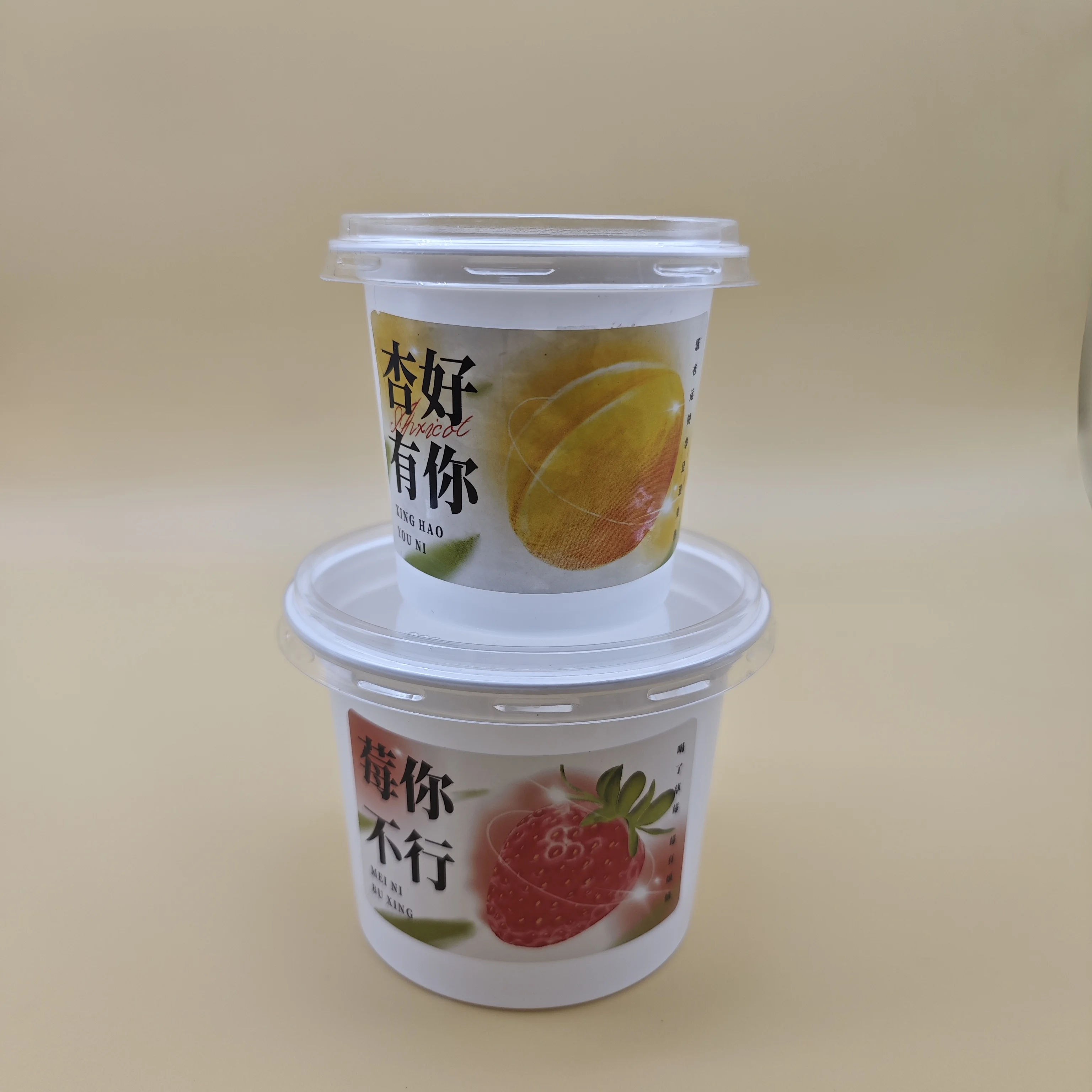 Sulide Customized logo 20oz Disposable Cups Packaging pp Plastic Greek Yoghurt Container Eco Friendly Yogurt Tub