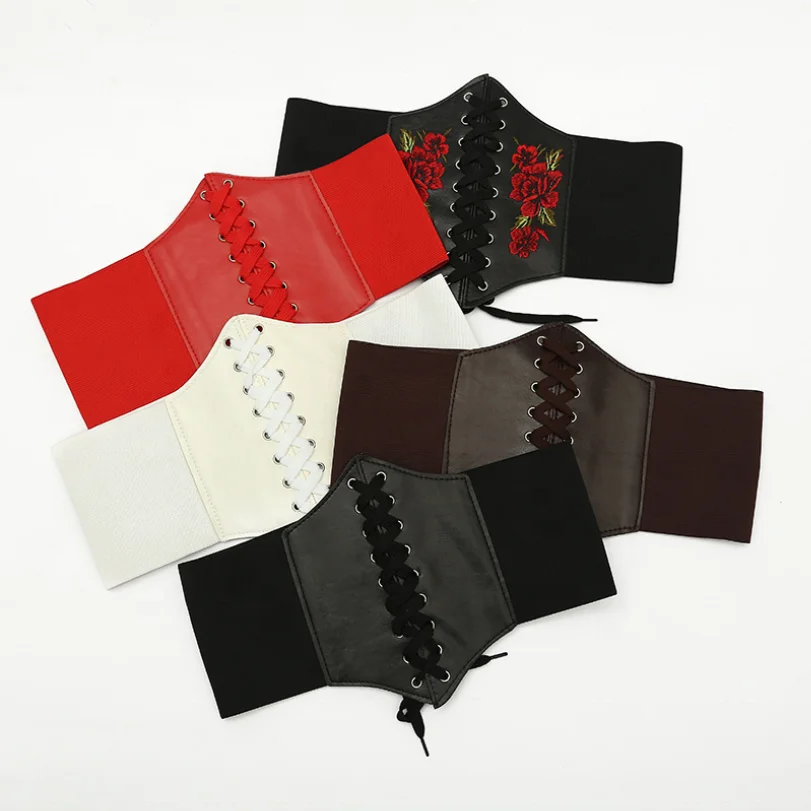 Adjustable Black Corset Waist Belt for Women - Elastic  display picture 3