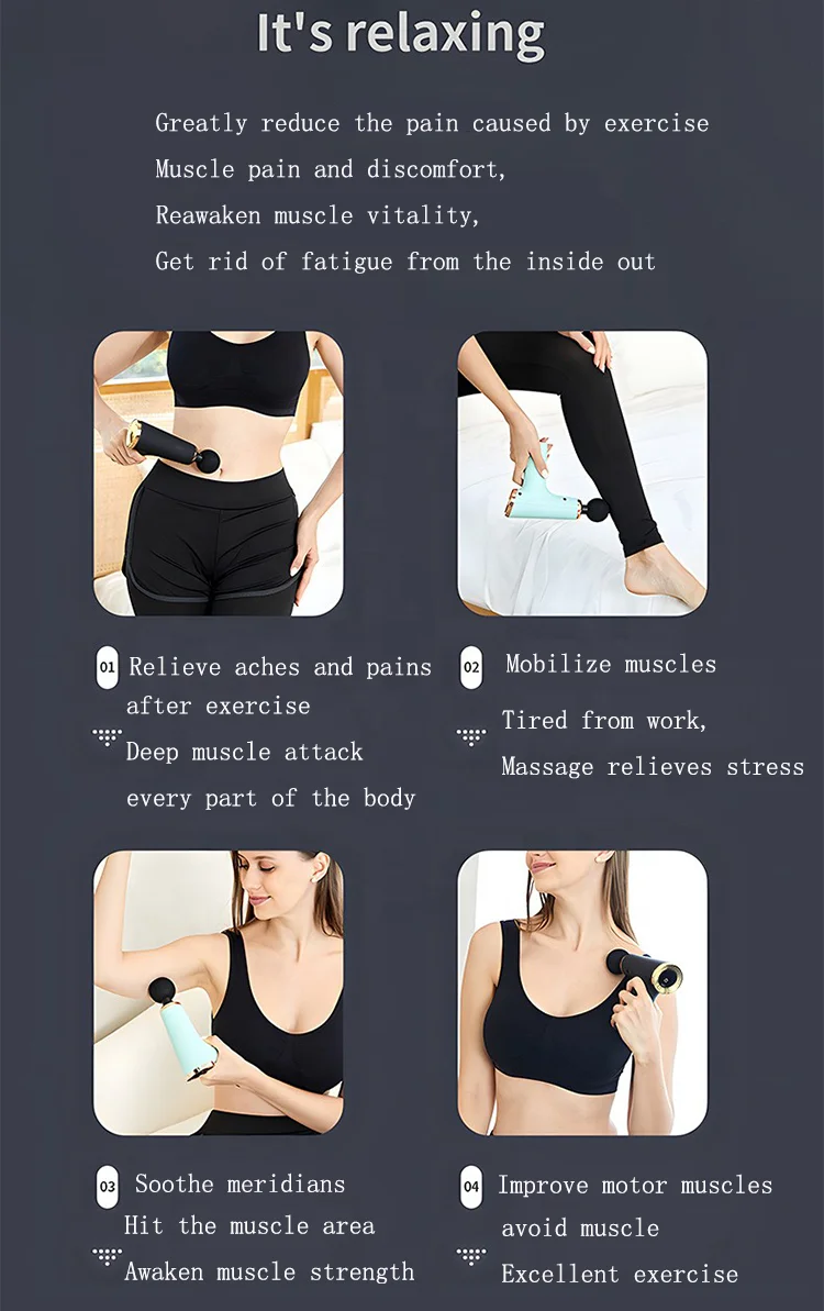 2024 New Design Handheld Body Massage Gun Massager Relax Muscle Best Massage Gun