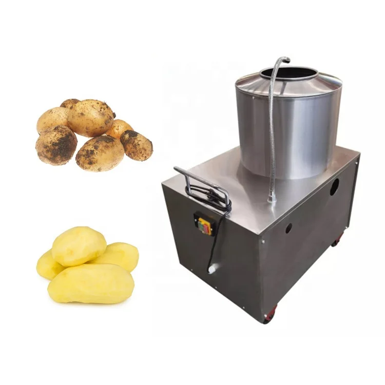 220KG / H Potato Washer 1500W Electric Potato Peeler Commercial Potato  Peeler