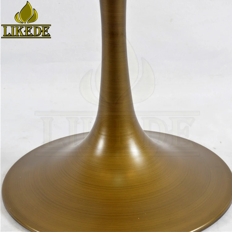 Hot Sale Antique Brass Bronze Coating Painting Steel Iron Elegant Tulip Table Base for Furniture Legs