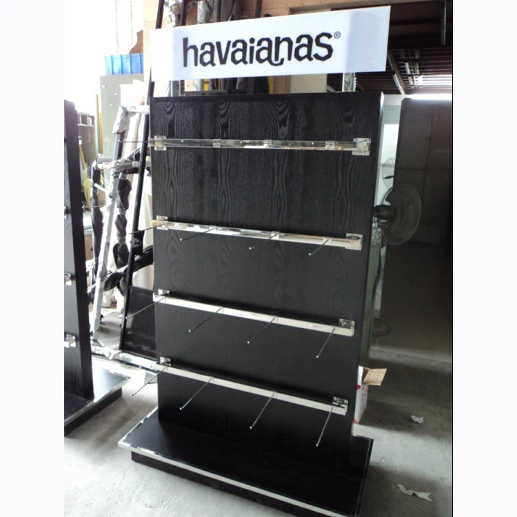 Metal Floor Hook Display Stand for Socks