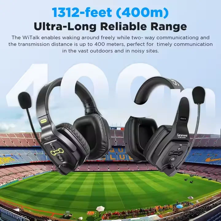 Runpu USD1388 Saramonic Witalk WT8D Full Duplex Wireless Headset - Image 3