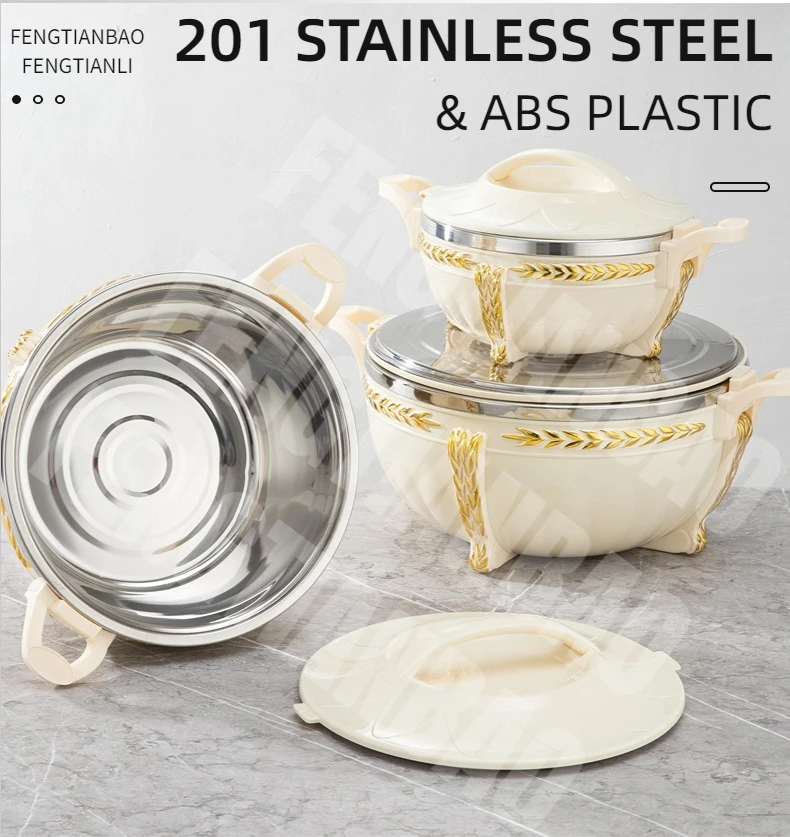 Three Color Luxury Buffet Food Warmer Lunch Box Keep Food Warm In