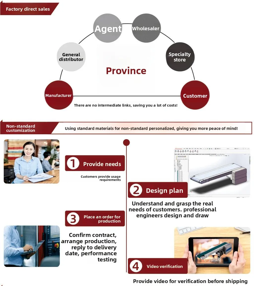 Customizable Small Conveyor Belt Assembly Line Double Row Side-by-Side Synchronous Belt Aluminum Profiles Transport Belt Wide supplier