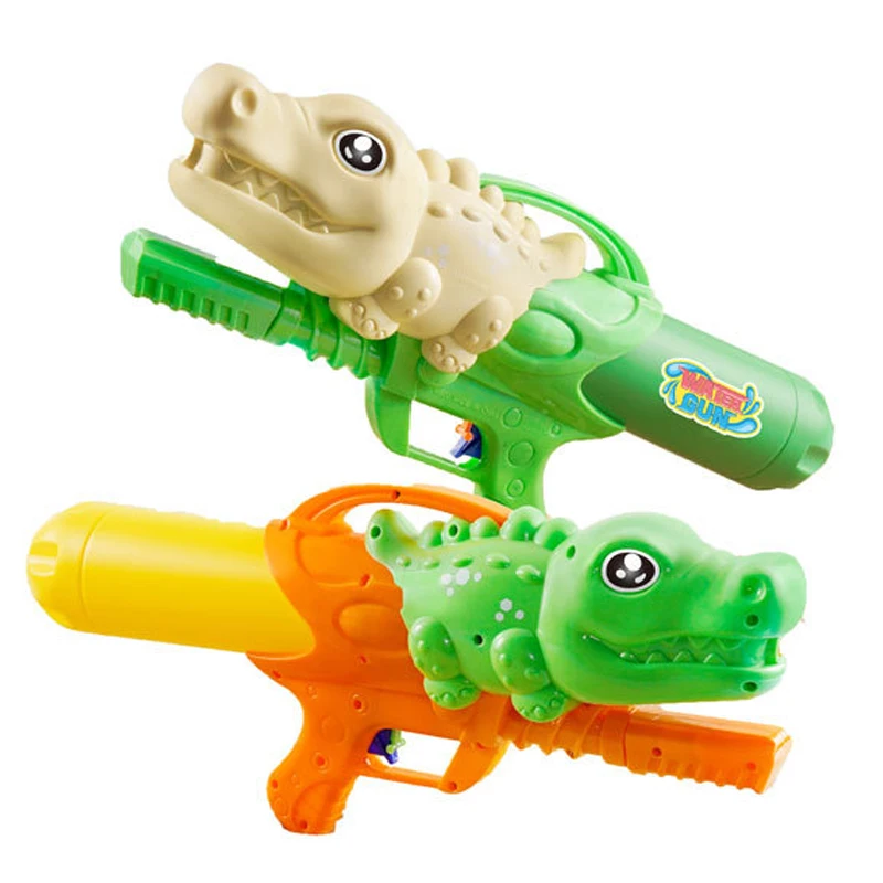 夏の屋外キッズ漫画ワニ水鉄砲おもちゃプル型動物水鉄砲ビーチ水遊び