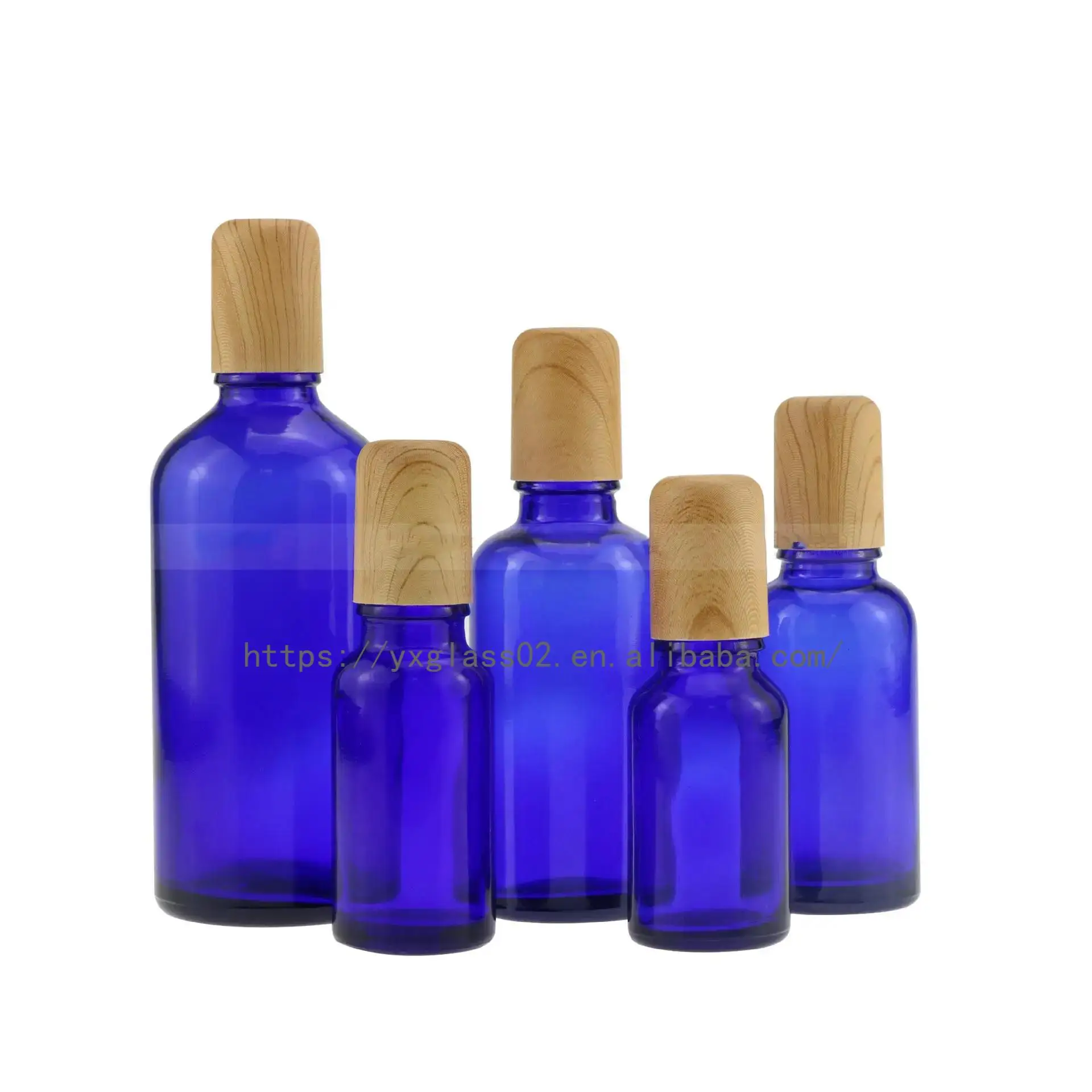 Custom Essential Oil  travel packaging glass container serum Flat Shoulder Dropper bottle for personal skincare20ml-100ml details