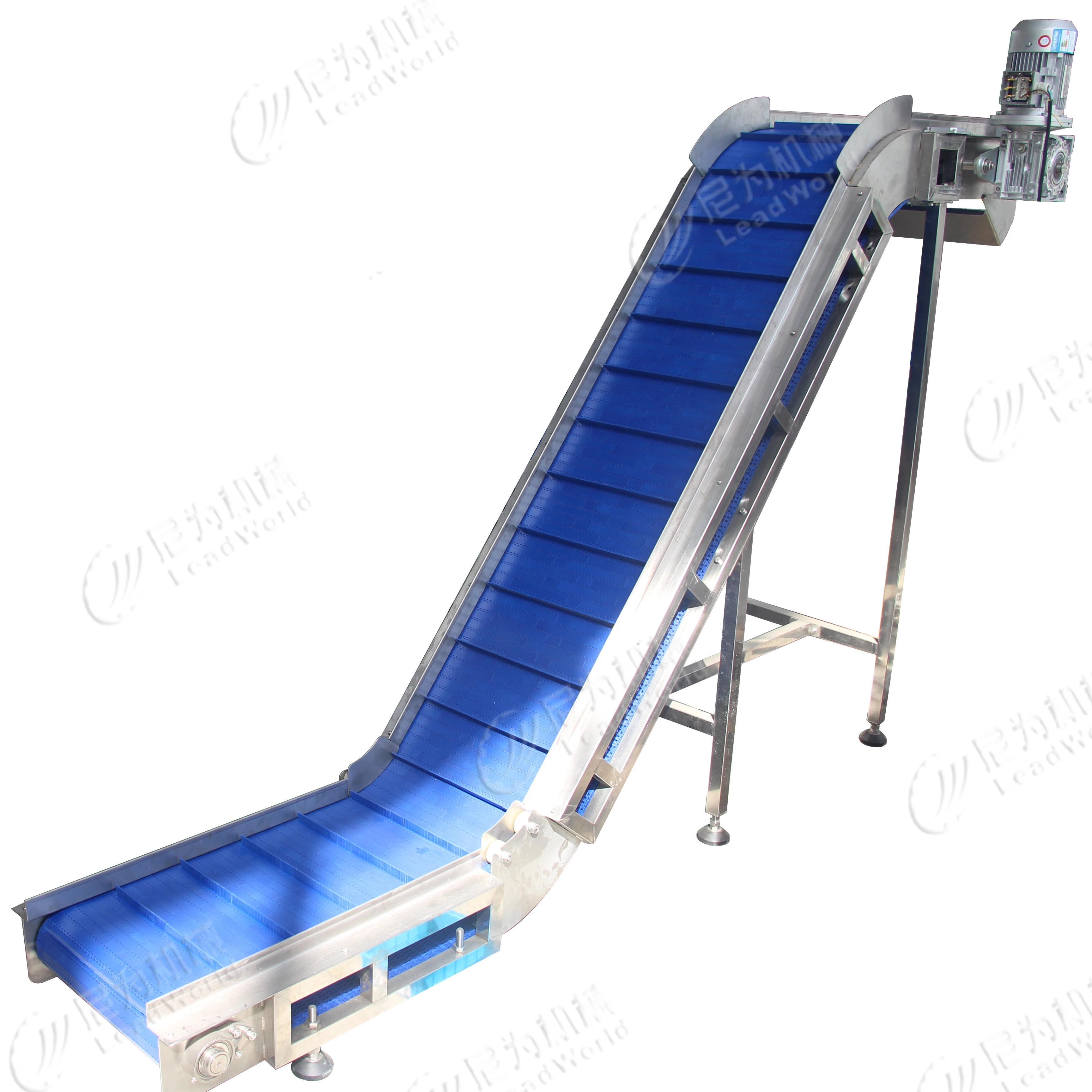 Leadworld Assembly Line Equipment Screw Inclined  Bucket  Conveyor Z Type Bucket Elevator Conveyor