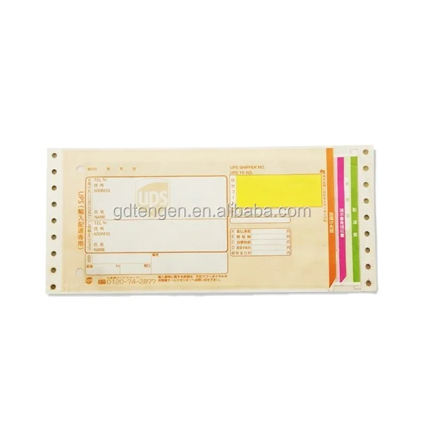 Customized Design International Express Waybill Tickets for Courier Company