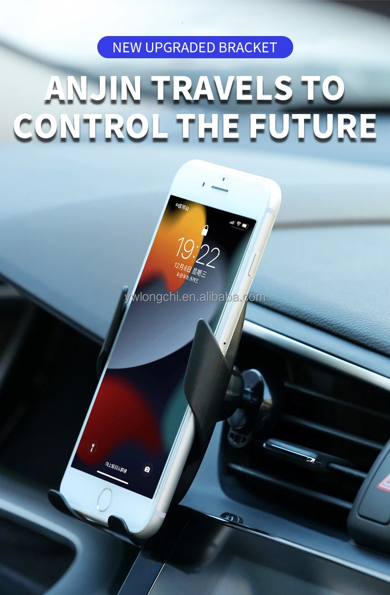 2022  Hot 360 Rotation Adjust Mounted Magnetic Car Holder Phone Magic Plastic Suction Mobile Phone Bracket for Car GPS