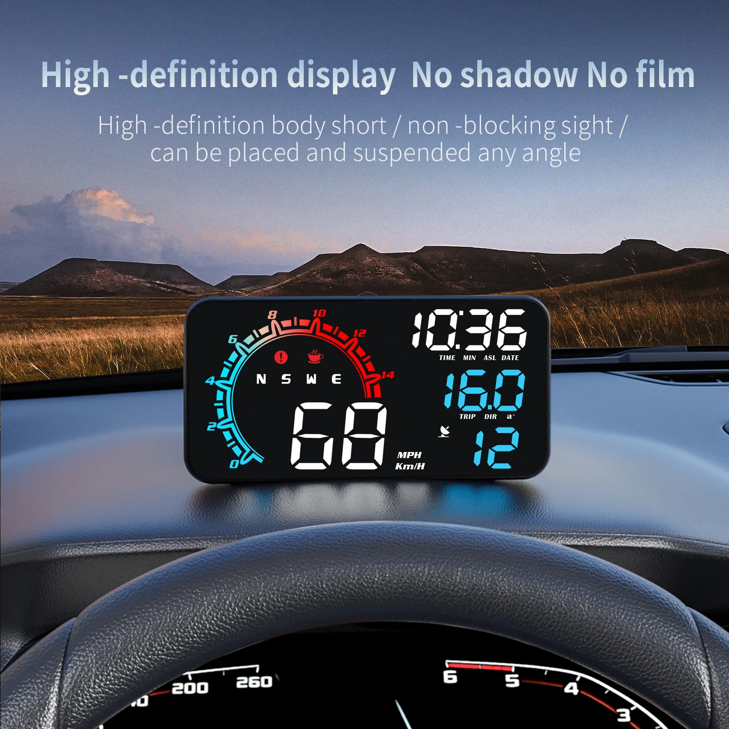 WiiYii G11 GPS ヘッドアップディスプレイ 速度計・走行距離計